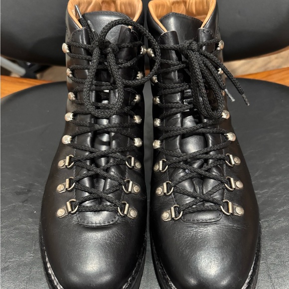 Ralph Lauren Purple Label Black Leather Boots US 10.5 men’s - Picture 2 of 10